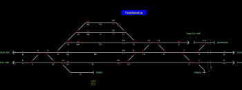 Felsőzsolca állomás helyszínrajza (T2 Helyszínrajzi kép)