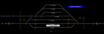 Nagyimád-Bábolna állomás helyszínrajza (T2 Helyszínrajzi kép)