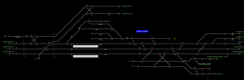 Rákosrendező állomás helyszínrajza (T2 Helyszínrajzi kép)