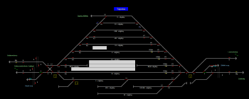 Tapolca állomás helyszínrajza (T2 Helyszínrajzi kép)