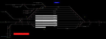 Bátaszék állomás helyszínrajza (T2 Helyszínrajzi kép)