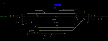 Hódmezővásárhely állomás helyszínrajza (T2 Helyszínrajzi kép)