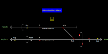 Hódmezővásárhely-Népkert állomás helyszínrajza (T2 Helyszínrajzi kép)