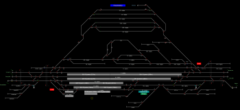 Püspökladány állomás helyszínrajza (T2 Helyszínrajzi kép)
