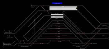 Kőbánya felső állomás helyszínrajza (T2 Helyszínrajzi kép)