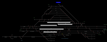 Dombóvár állomás helyszínrajza (T2 Helyszínrajzi kép)