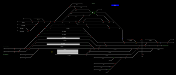 Pécs állomás helyszínrajza (T2 Helyszínrajzi kép)