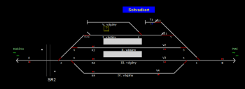 Soltvadkert állomás helyszínrajza (T2 Helyszínrajzi kép)