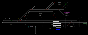 Kiskunhalas állomás helyszínrajza (T2 Helyszínrajzi kép)
