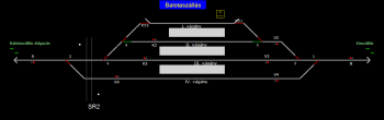 Balotaszállás állomás helyszínrajza (T2 Helyszínrajzi kép)