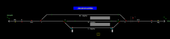 Jászárokszállás állomás helyszínrajza (T2 Helyszínrajzi kép)