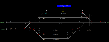 Görögszállás állomás helyszínrajza (T2 Helyszínrajzi kép)