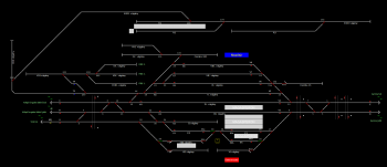 Mezőtúr állomás helyszínrajza (T2 Helyszínrajzi kép)