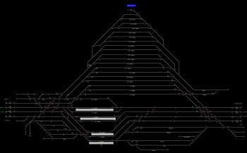 Székesfehérvár állomás helyszínrajza (T2 Helyszínrajzi kép)