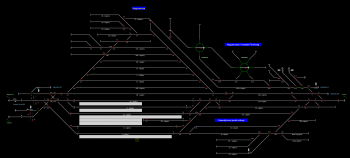 Nagykanizsa állomás helyszínrajza (T2 Helyszínrajzi kép)