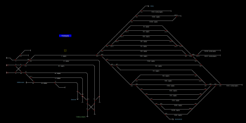Felsőgalla állomás helyszínrajza (T2 Helyszínrajzi kép)