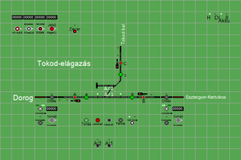 Tokod-elágazás - D55 (T2 Biztber kép)