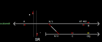 Kecskemét állomás helyszínrajza (T2 Helyszínrajzi kép)