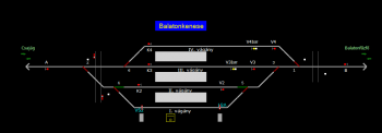 Balatonkenese állomás helyszínrajza (T2 Helyszínrajzi kép)