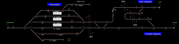 Fülöpszállás állomás helyszínrajza (T2 Helyszínrajzi kép)