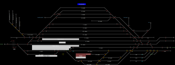Kecskemét állomás helyszínrajza (T2 Helyszínrajzi kép)