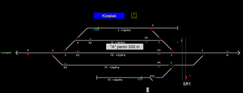 Kistelek állomás helyszínrajza (T2 Helyszínrajzi kép)