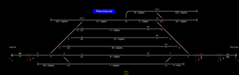Pilisvörösvár állomás helyszínrajza (T2 Helyszínrajzi kép)