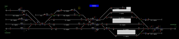 Siófok állomás helyszínrajza (T2 Helyszínrajzi kép)