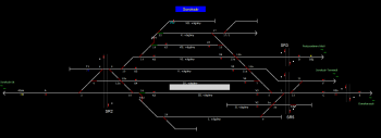 Soroksár állomás helyszínrajza (T2 Helyszínrajzi kép)