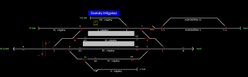 Szakály-Hőgyész állomás helyszínrajza (T2 Helyszínrajzi kép)