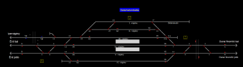 Százhalombatta állomás helyszínrajza (T2 Helyszínrajzi kép)